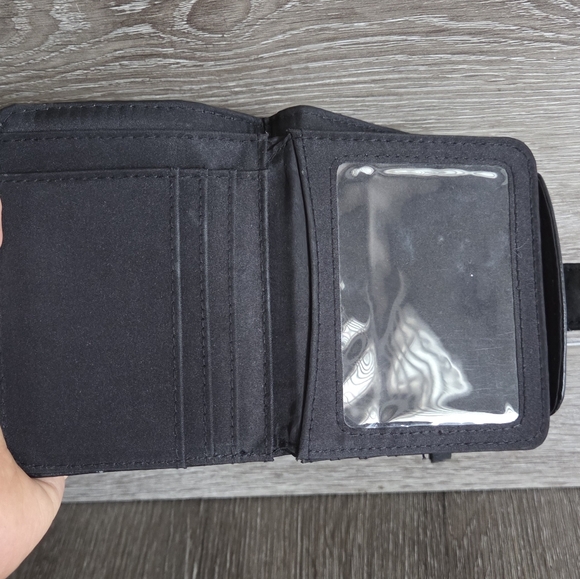 Time and Tru Women's Amelia Bi Fold Wallet Black - Picture 5 of 7